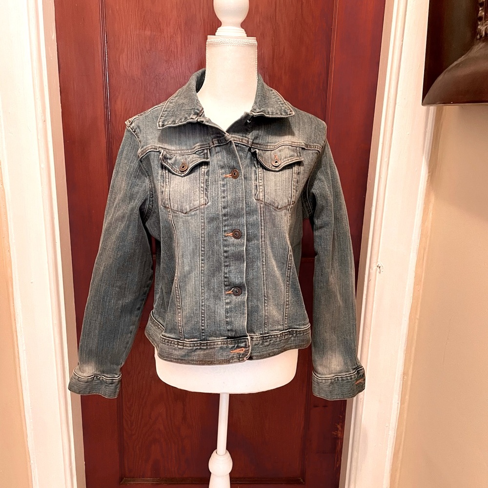 Vintage Riders Copper Collection Distressed Jean Jacket